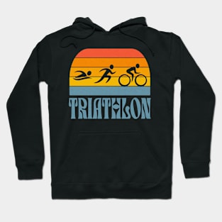 Triathlon Retro Style Hoodie